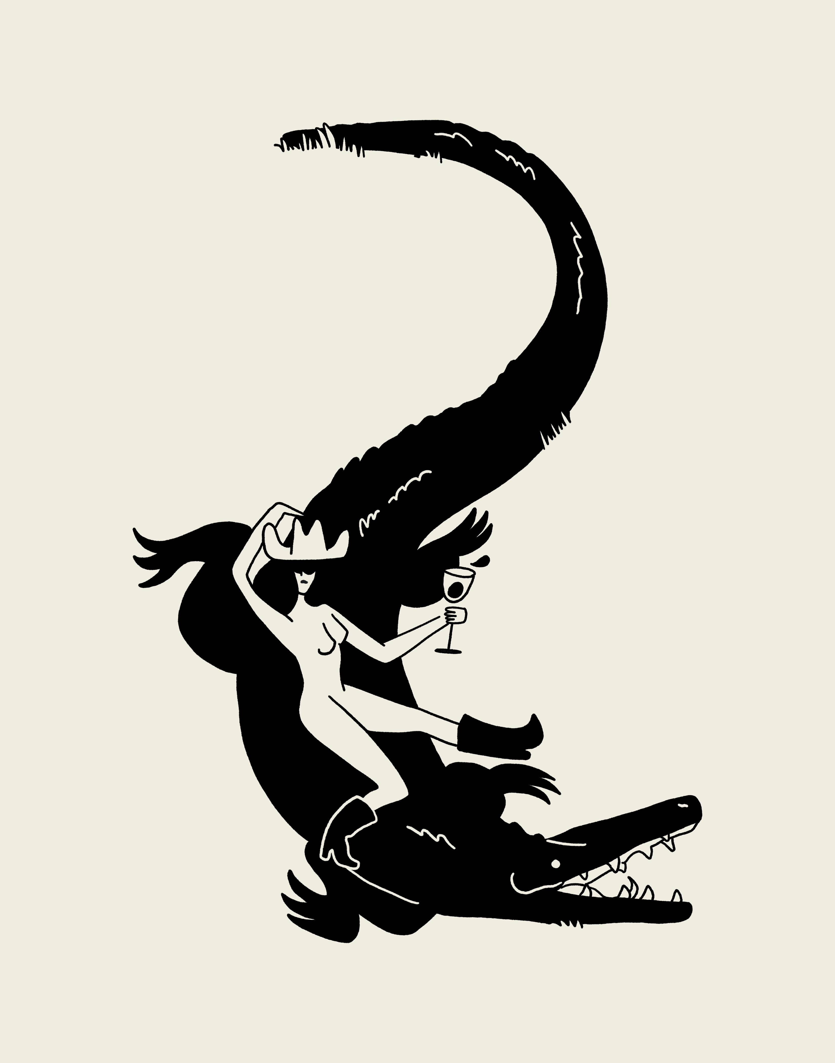 Tumbleweed Design Studio - Vendita all'ingrosso Stampa artistica - Stampa d'Arte Occidentale Donna della Florida Decorazione Retrò Vintage per la Casa2