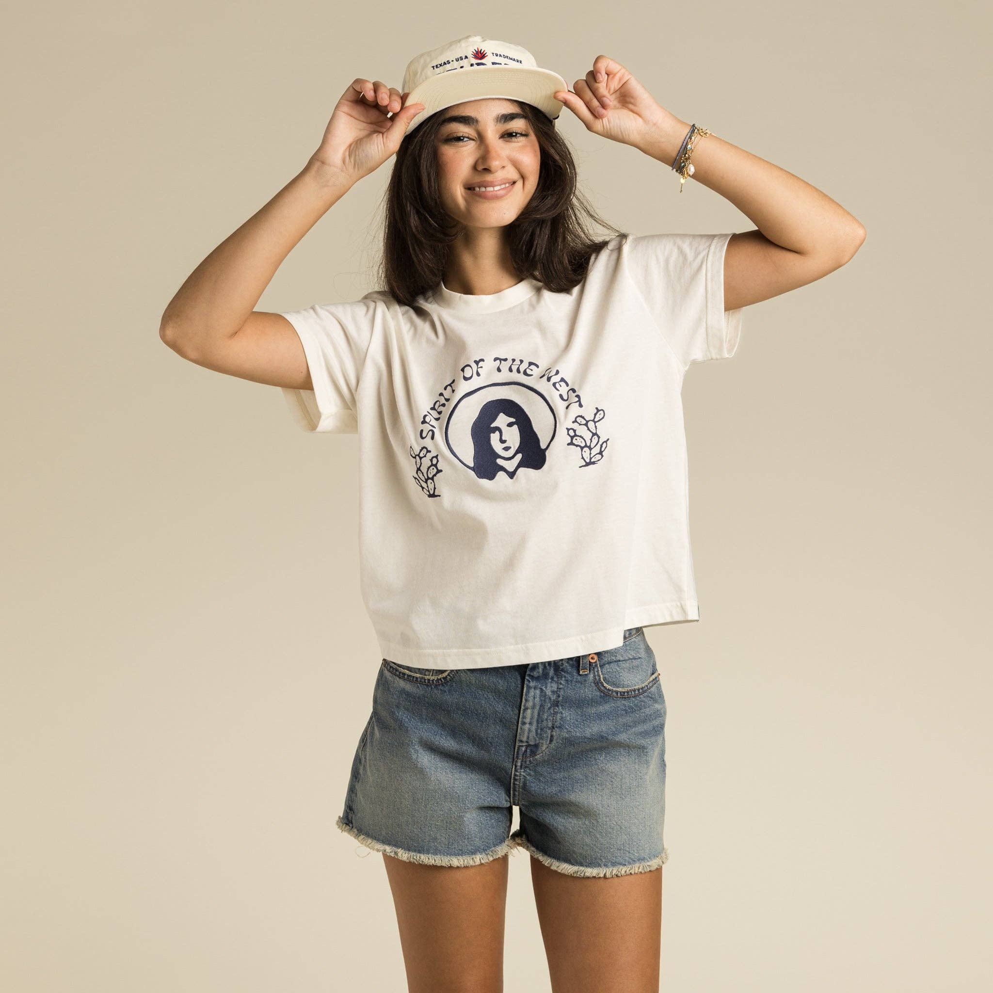 Sendero Provisions Company - Wholesale Screen Printed T-Shirt - Women's - La Charra Women's Crop Tee6