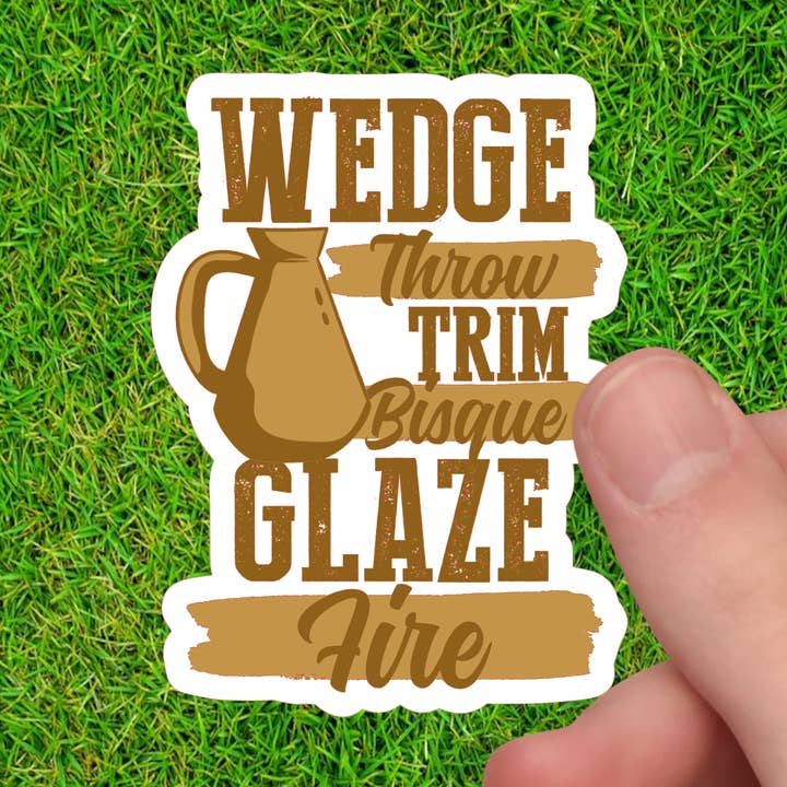 Autocollant de processus de fabrication de poterie pour potier et céramiste pour la vente par Dancing Dolphin Crafts