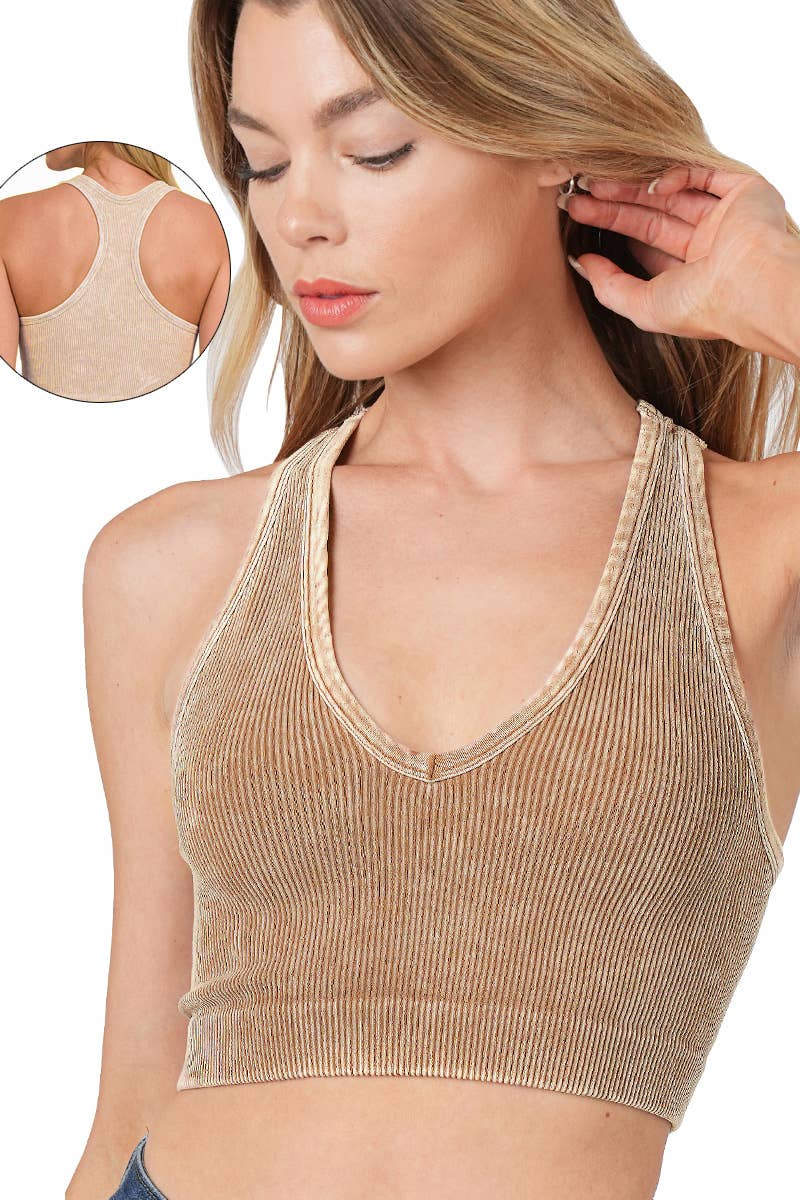 42POPS - Vendita all'ingrosso Canotta - Donna - .42POPS Premium Lavato Senza Cuciture Canotta a Coste36
