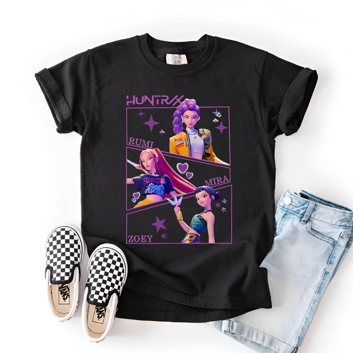 T-shirt Confort pour Filles Huntrix, Tee-shirt Chasseurs de Démons pour la vente par Glaime