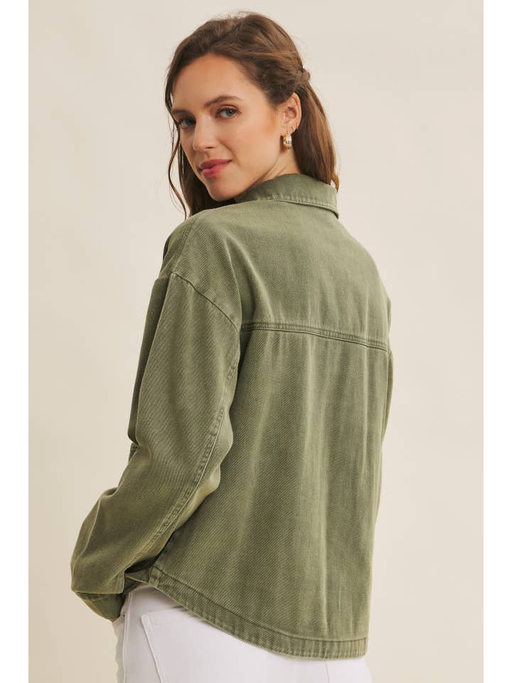 in february - Wholesale Jacket - Women's - ONE OF A KIND WASHED COTTON TWILL UTILITY OVERSIZED JACKET19