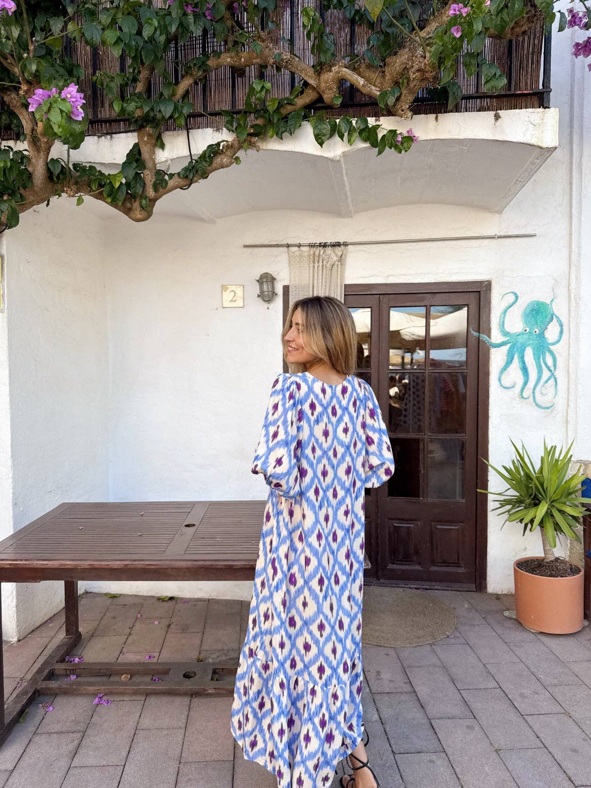 MindTraveler – Großhandel Kleid – Damen – Mica Blaues Kleid5