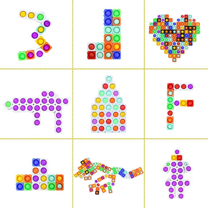 Fidget Toys Plus - Wholesale Fidget Toy - Kids - Popper blocks (set of 20)1