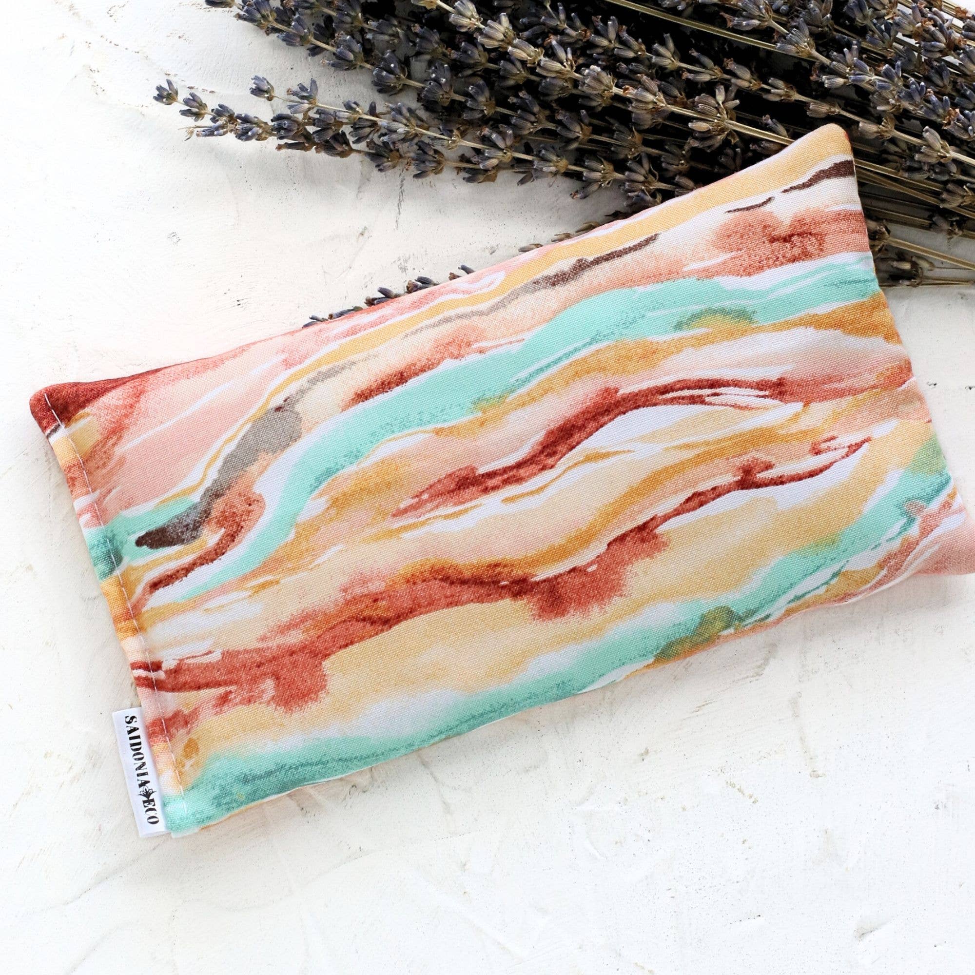 SaidoniaEco - Wholesale Spa/Therapy Pillow - Lavender Eye Pillow ⋆ Watercolor Desert 2
