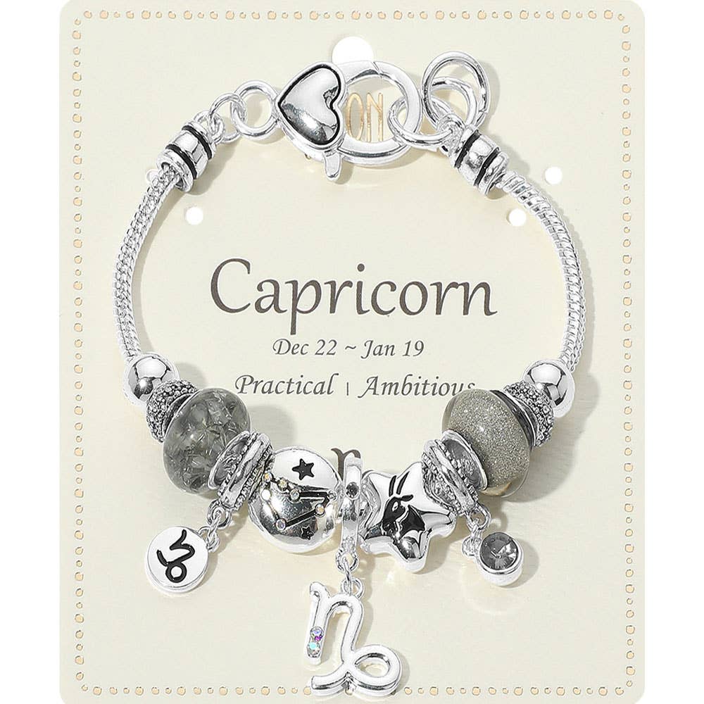 Sensibling Corp. - Vendita all'ingrosso Braccialetto con ciondolo/pendente - ARIETE - Braccialetto con Ciondolo Simbolo Oroscopo Segno Zodiacale con Perline18