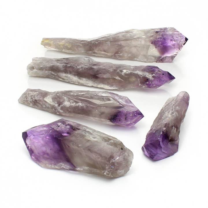 Lot of raw amethyst scepters, 1 kilo, medium tips... for wholesale by UniArt