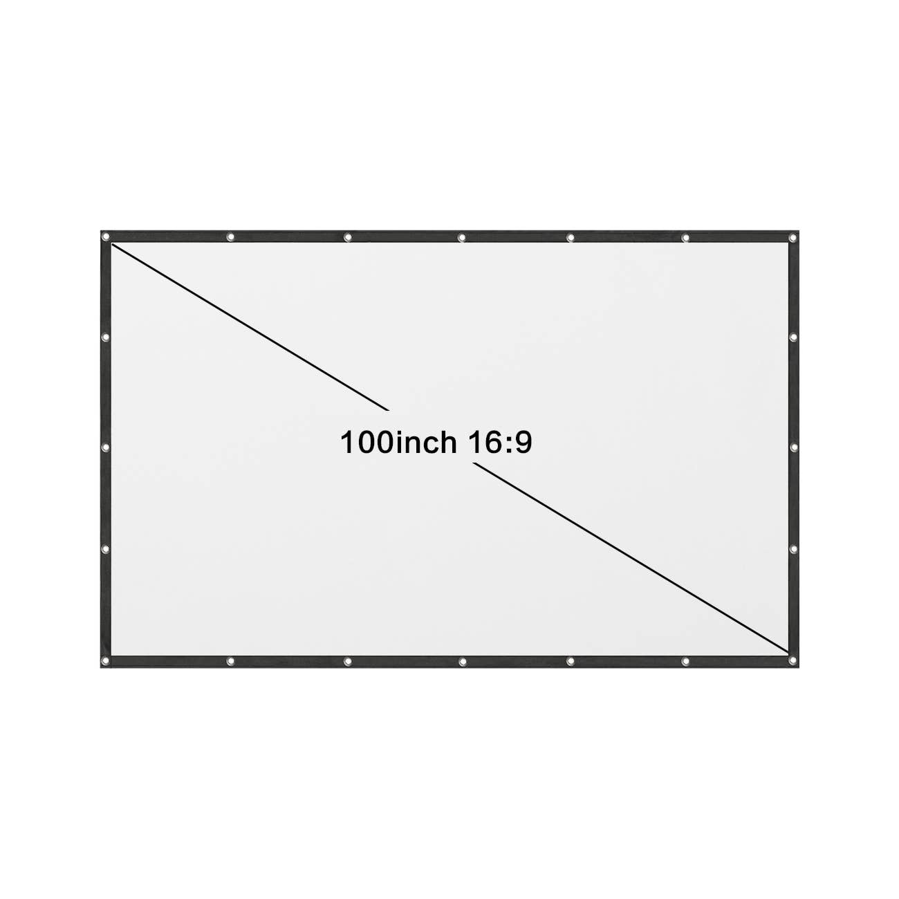 white LV-STA100FP PRO Screen 16/9 100" White/Black for wholesale on Faire1