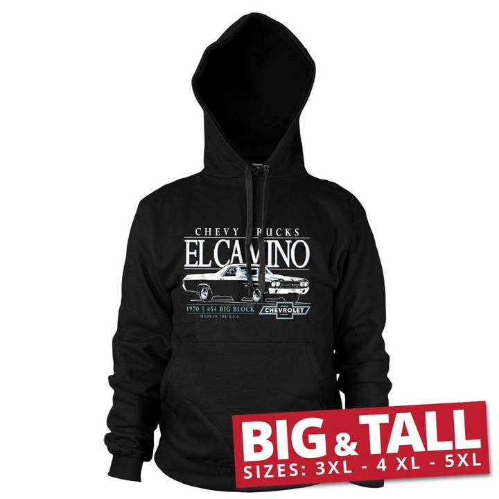 Chevy El Camino Big Block Big & Tall Hoodie for wholesale by Hybris Production AB