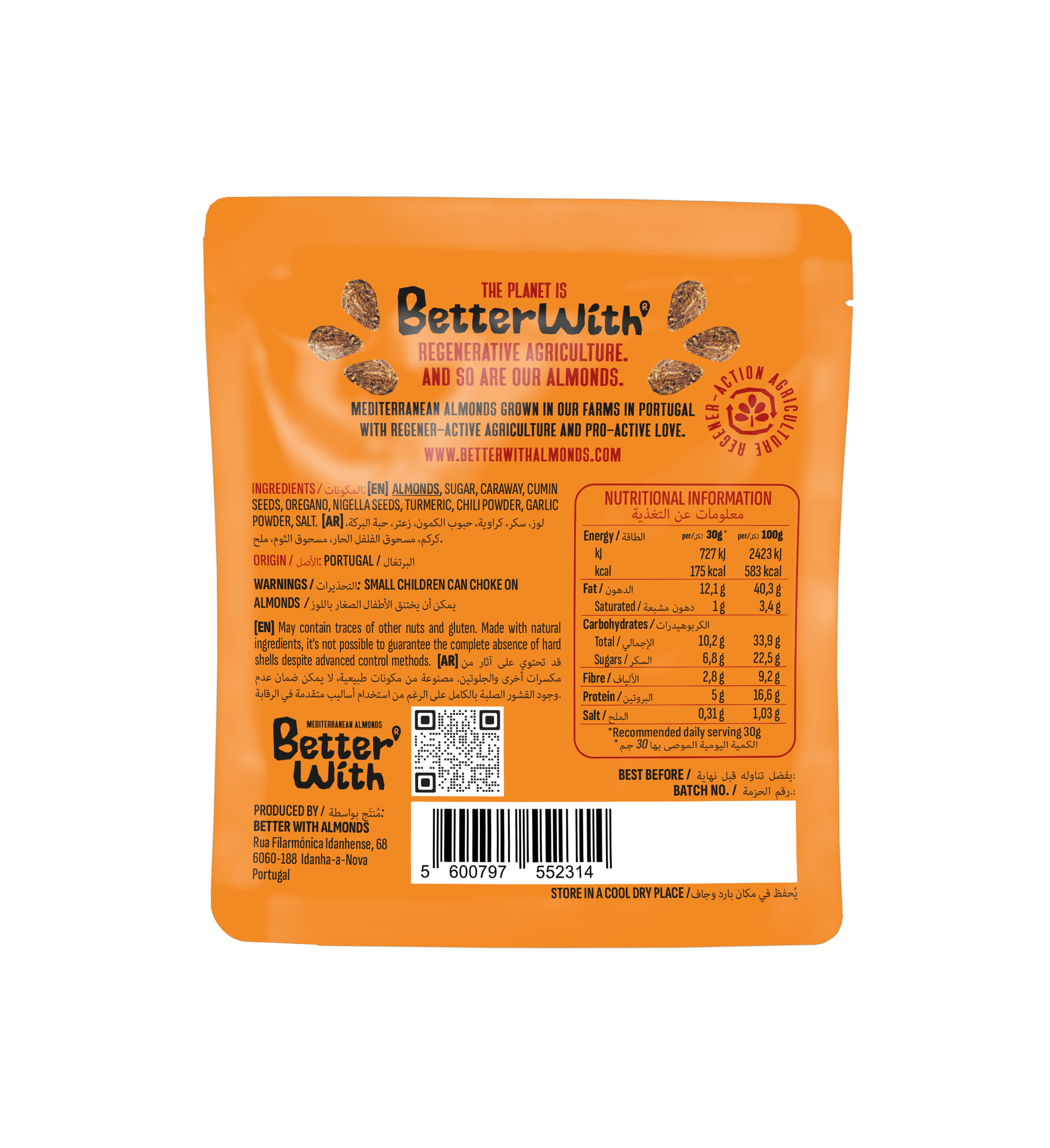 Better With Almonds – Engroshandel Nødder – Mandler Bedre Med Orientalske Krydderier - 30g2