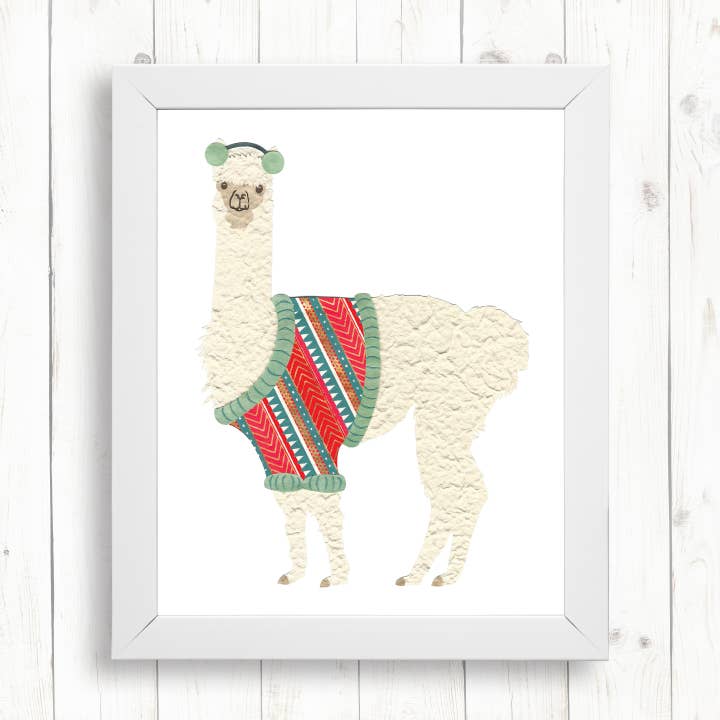Alpaca Art Print for wholesale by Whimsy Spot