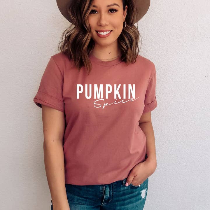 Pumpkin Spice T-shirt | Women's Shirts for wholesale by KM Clothing
