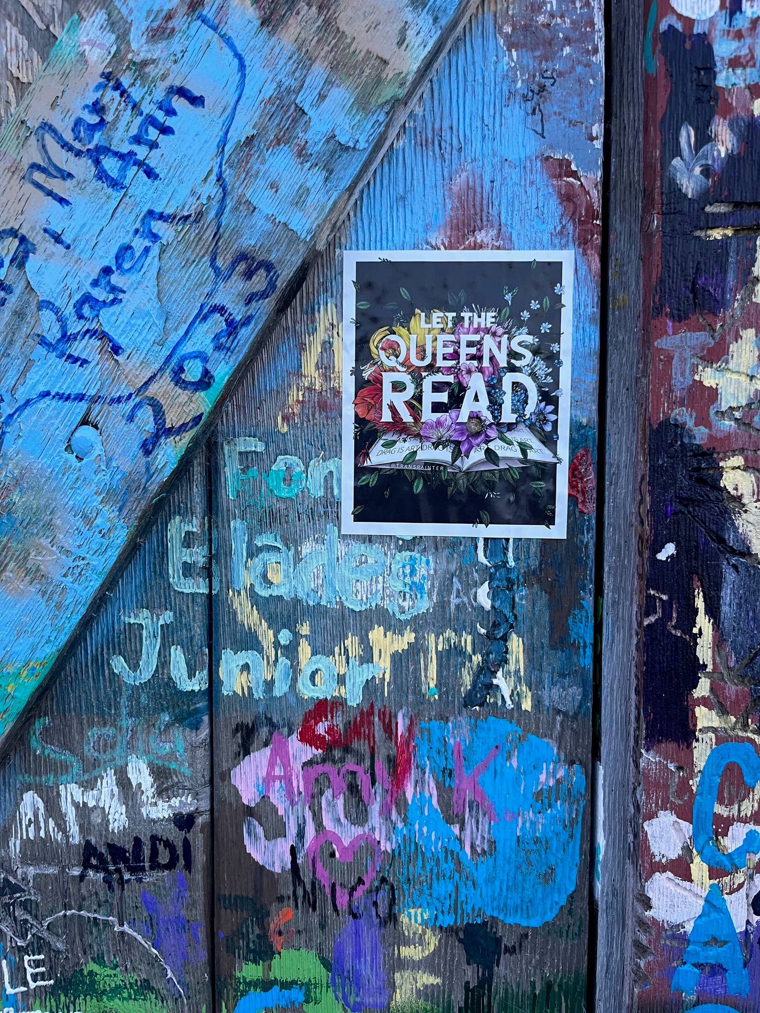 Transpainter - Vendita all'ingrosso Adesivo - Lascia che le Regine Leggano Adesivo | Adesivo Drag Queen LGBTQ7
