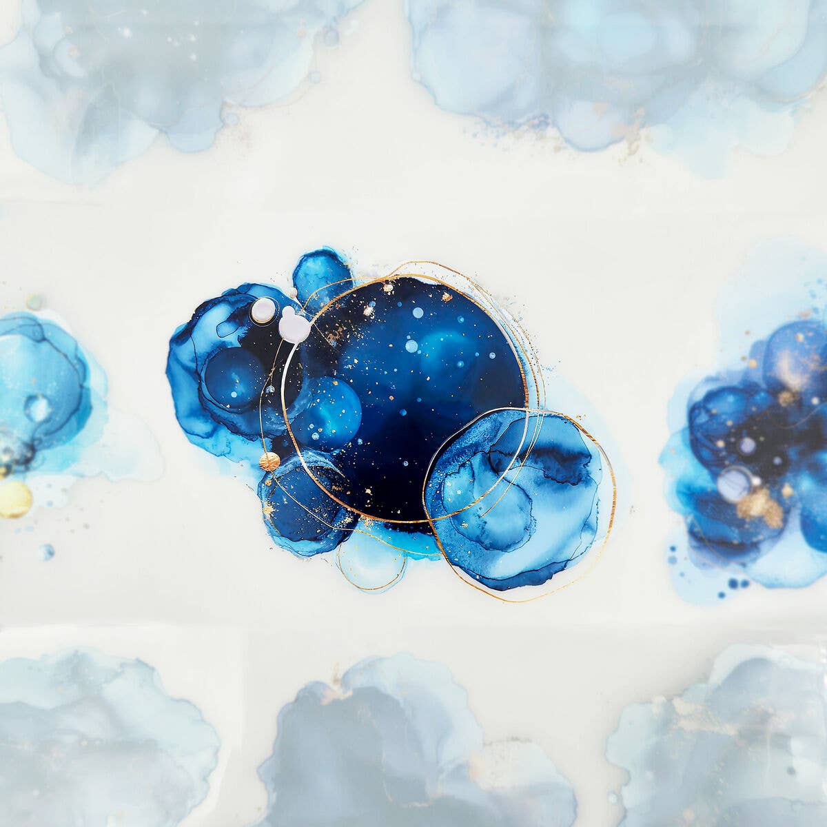 MIC & MIM Premium Paper Shop - Wholesale Washi Tape - MIC | PET Tape (Foiled & Embossed) : Blue Splash4