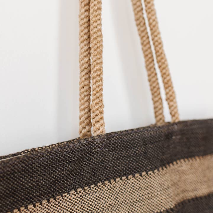 Will & Atlas – wholesale Bärkasse - Dam – Axelväska, jute/Khari grå2