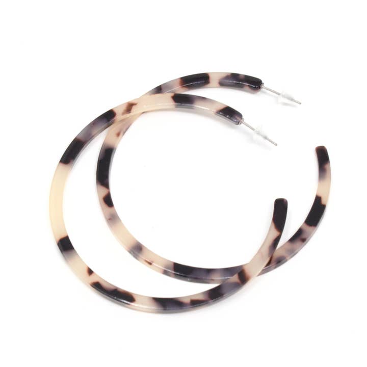 Crafts & Love - Wholesale Hoop Earrings - Acrylic Hoop Studs - XL3