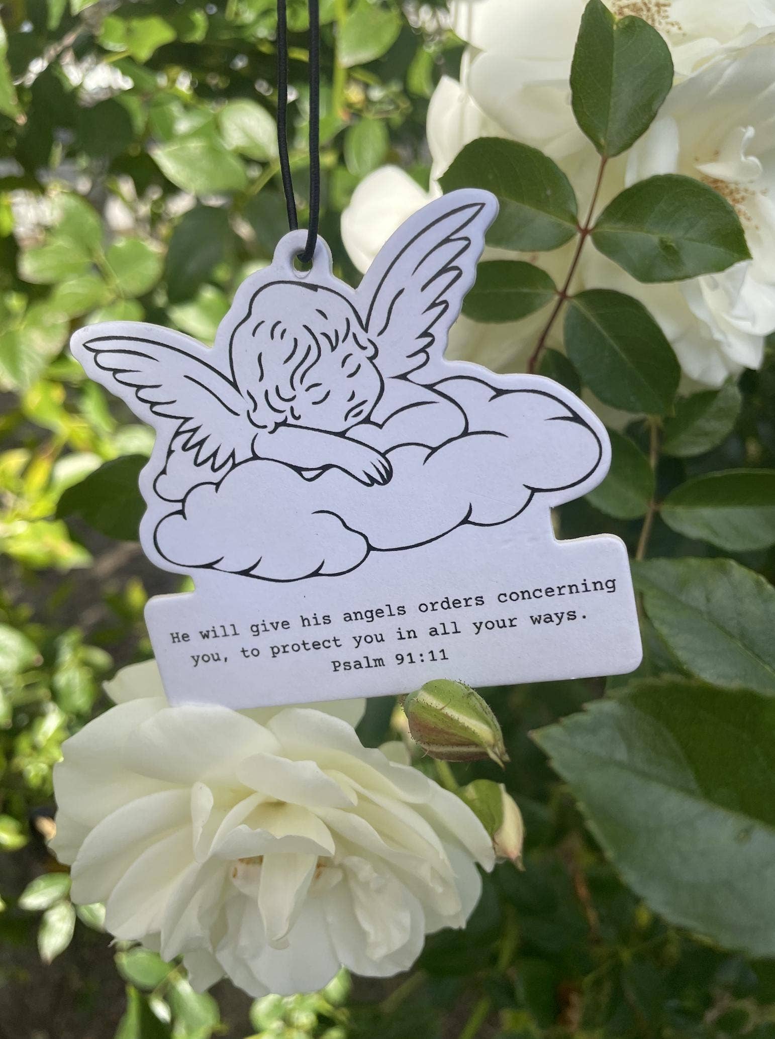 Sunday Grace Studio - Wholesale Car Freshener - Unisex - Psalm 91:11 Angel Christian Car Air Freshener Cherry Scent3