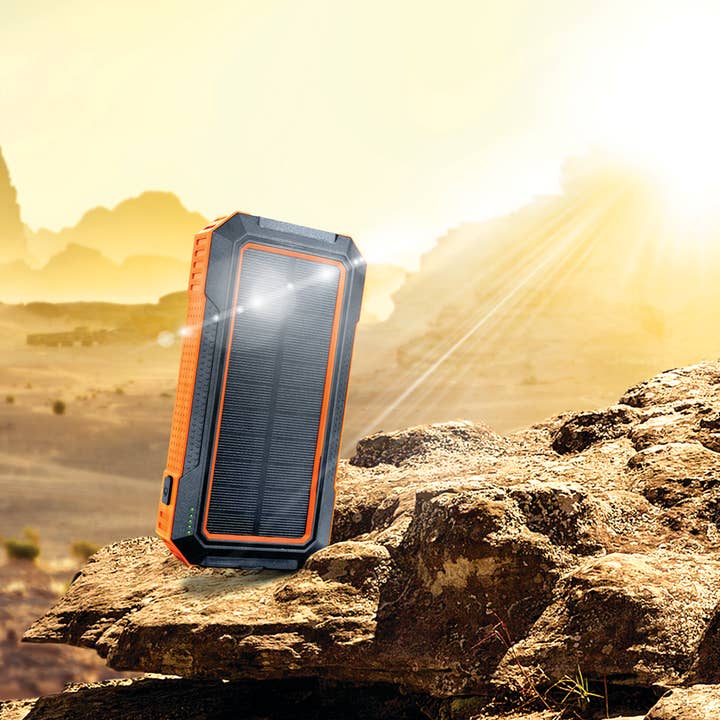 Cloudz - Wholesale Portable Charger - Celltronix MCX 12,000 mAh Solar & Cable Portable Charger