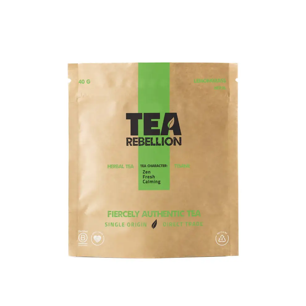 Tea Rebellion - Venta al por mayor Bolsitas de té - Lemongrass - Té de hierbas | Nepal | Bolsas de pirámide biodegradables6