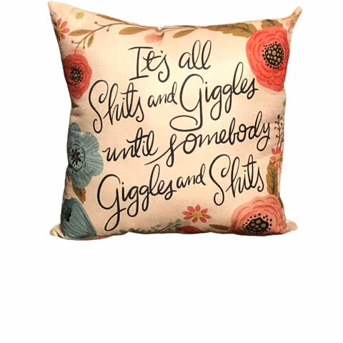 Shits & Giggles Pillow for wholesale by Creations by Matthew