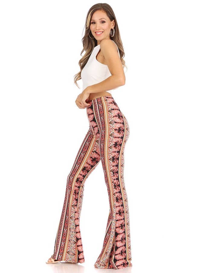 VIBE Apparel Co - Wholesale Pants – Women's - Aztec Wide Leg Flare Pant36