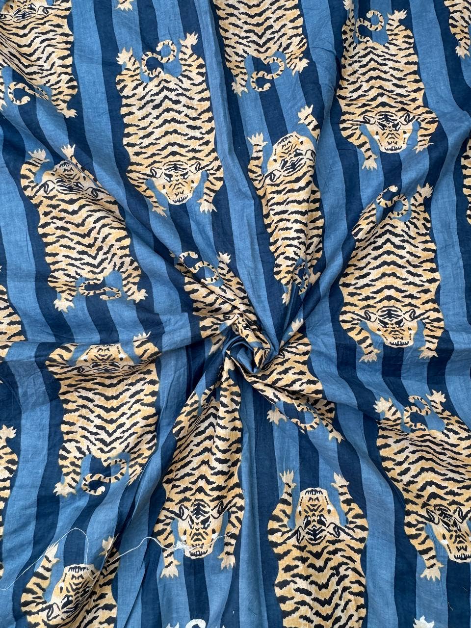 bhavnas boutique - Wholesale Fabric Paint - Tiger Printed Cotton Women Clothing Dress Fabric By The Yard1