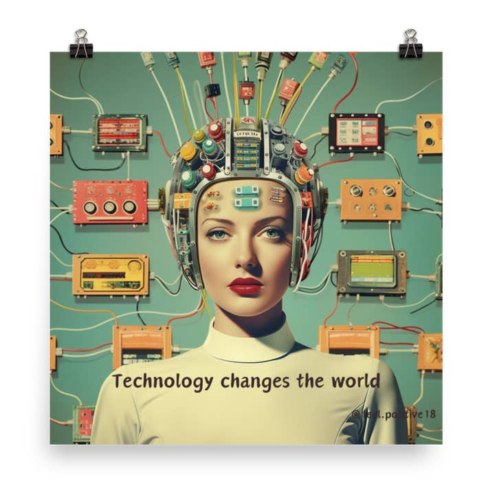 La technologie change le monde Art pour la vente par Feel.positive18