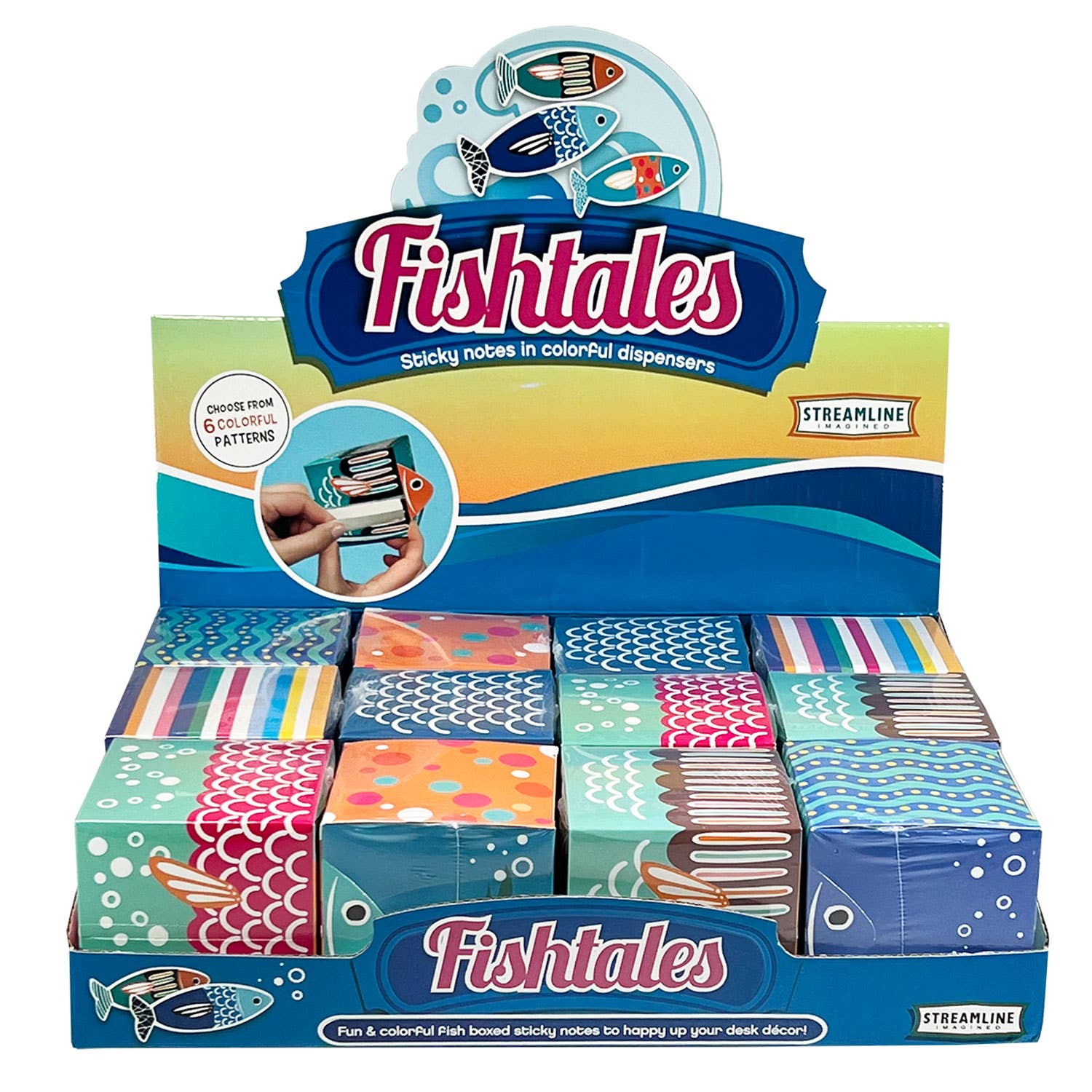 Streamline - Vendita all'ingrosso Post-it - Fish Tales, foglietti adesivi e dispenser colorati7