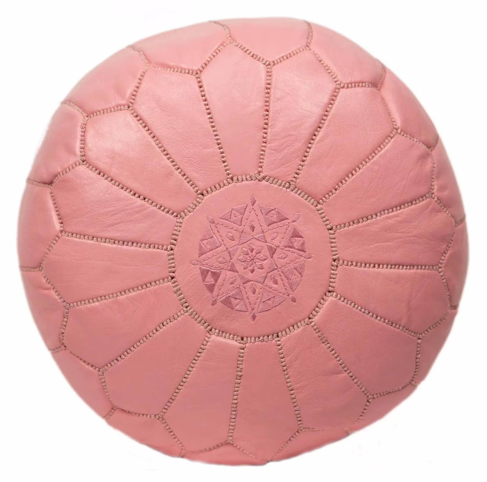 HandHappiness - Vente Pouf - Pouf Ottoman marocain en cuir fait main6