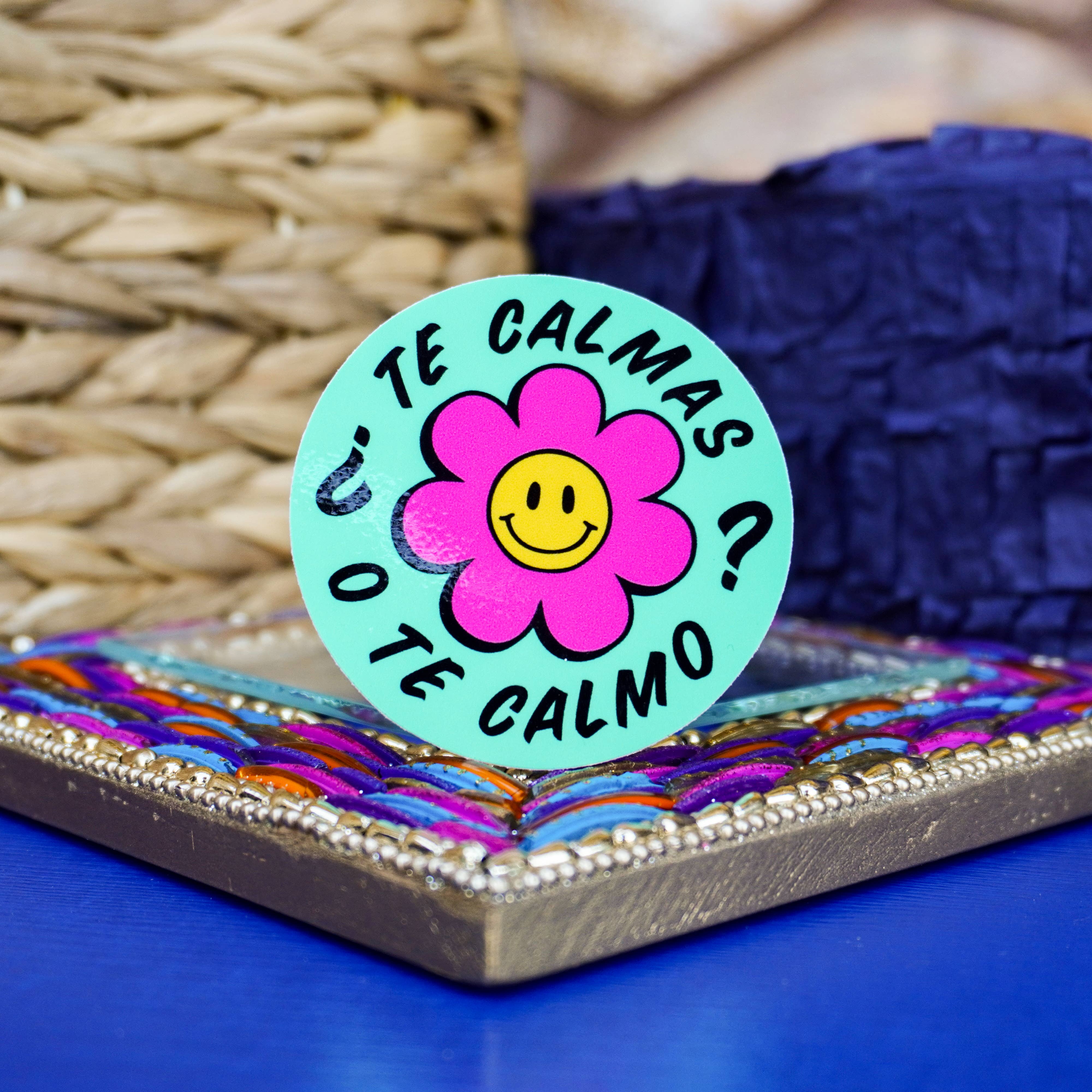 Erica Alfaro Designs - Vente Autocollant - Autocollant en vinyle The Calmas Of Te Calmo Flower1
