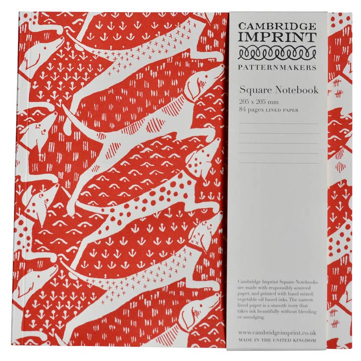 Cuaderno cuadrado con papel rayado en forma de perros para venta al por mayor de Cambridge Imprint