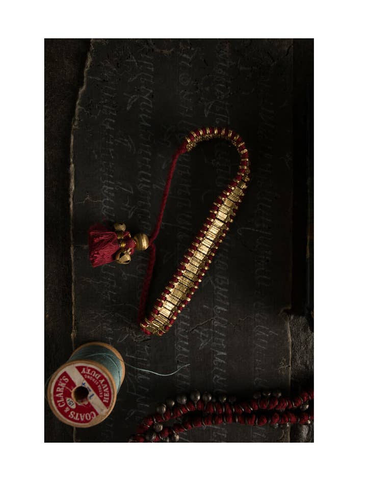 Pulsera de Oro y Rojo para venta al por mayor de Vagabond Vintage