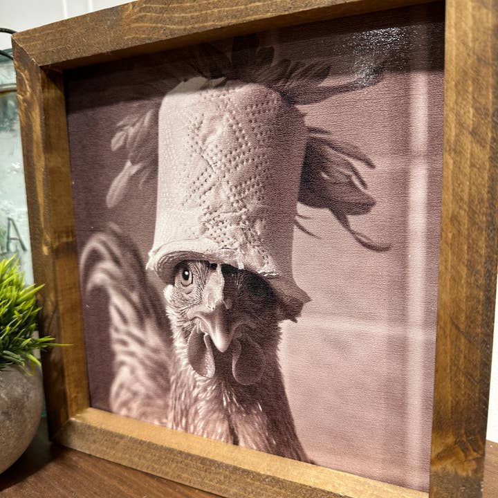 The Broken Board – Großhandel Wandkunst-Set – Lustiges Hühner-Badezimmerbild3