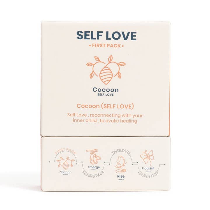 Heart + Solar Plexus Chakra Self Love Affirmation Deck for wholesale by Zen Soul Apothecary