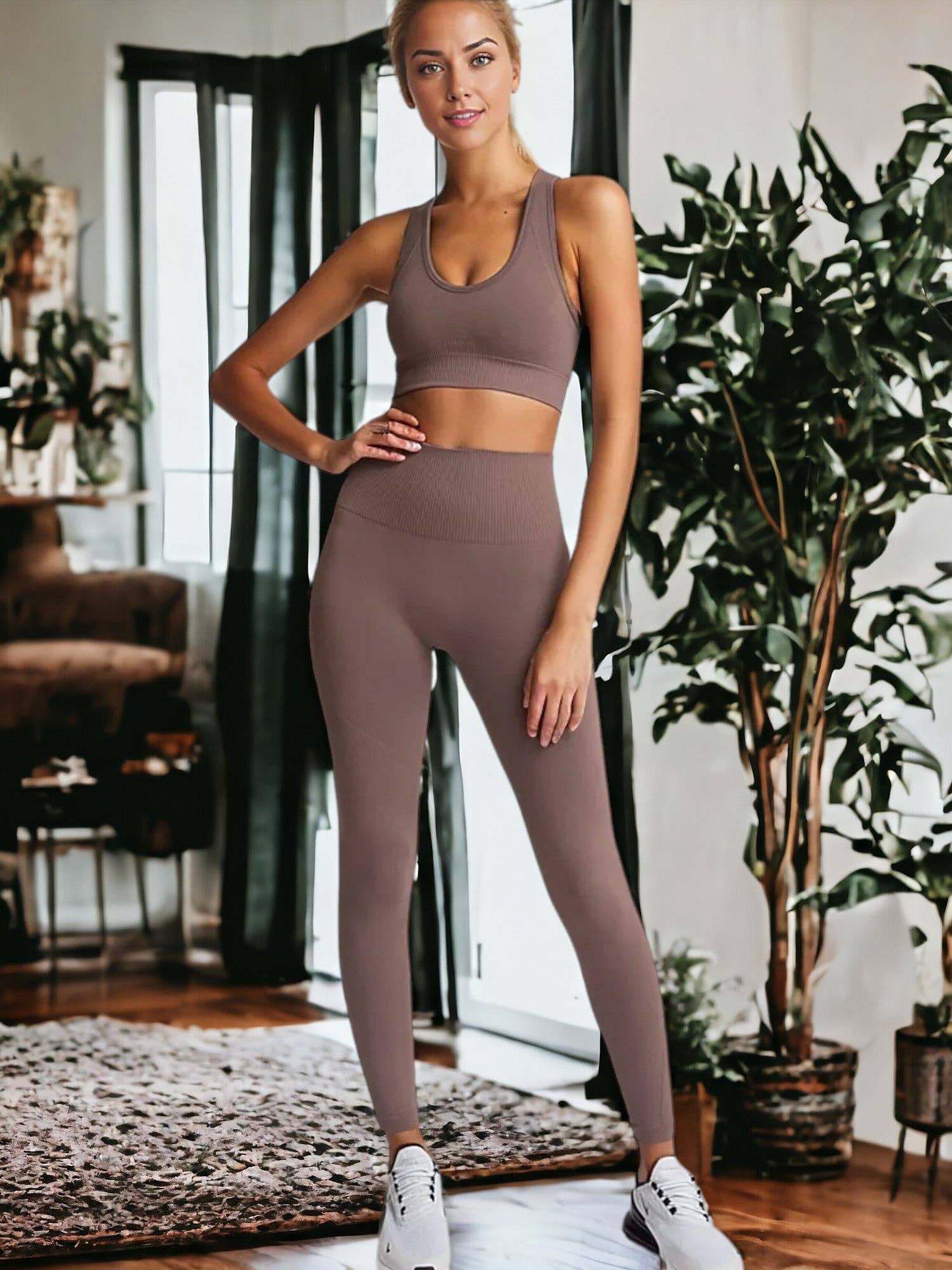 Active by Anna-Kaci - Wholesale Activewear Set - Women's - Seamless Butt Lifting Fitness Yoga Clothes6