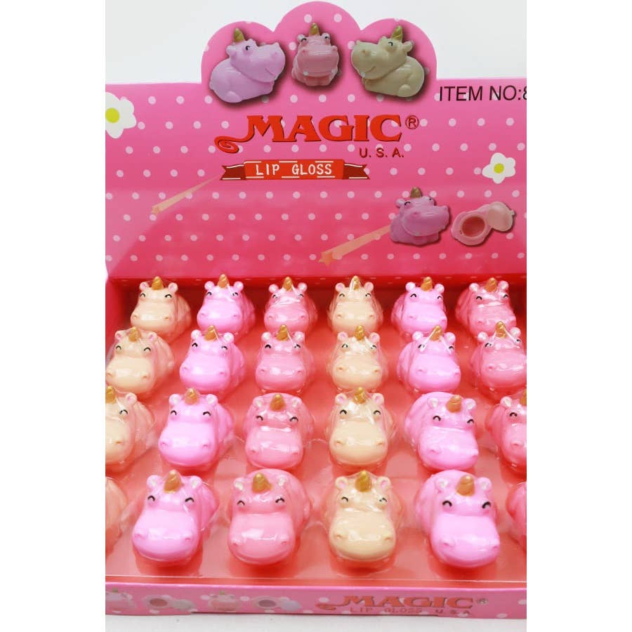 MIX COLOR 24-pcs Hippo Lip Gloss for wholesale on Faire5