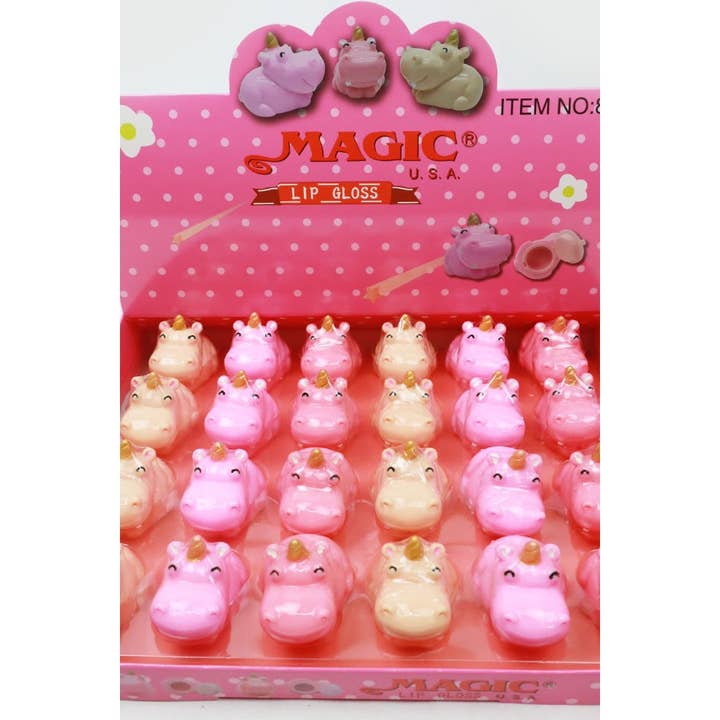 MIX COLOR 24-pcs Hippo Lip Gloss for wholesale on Faire5