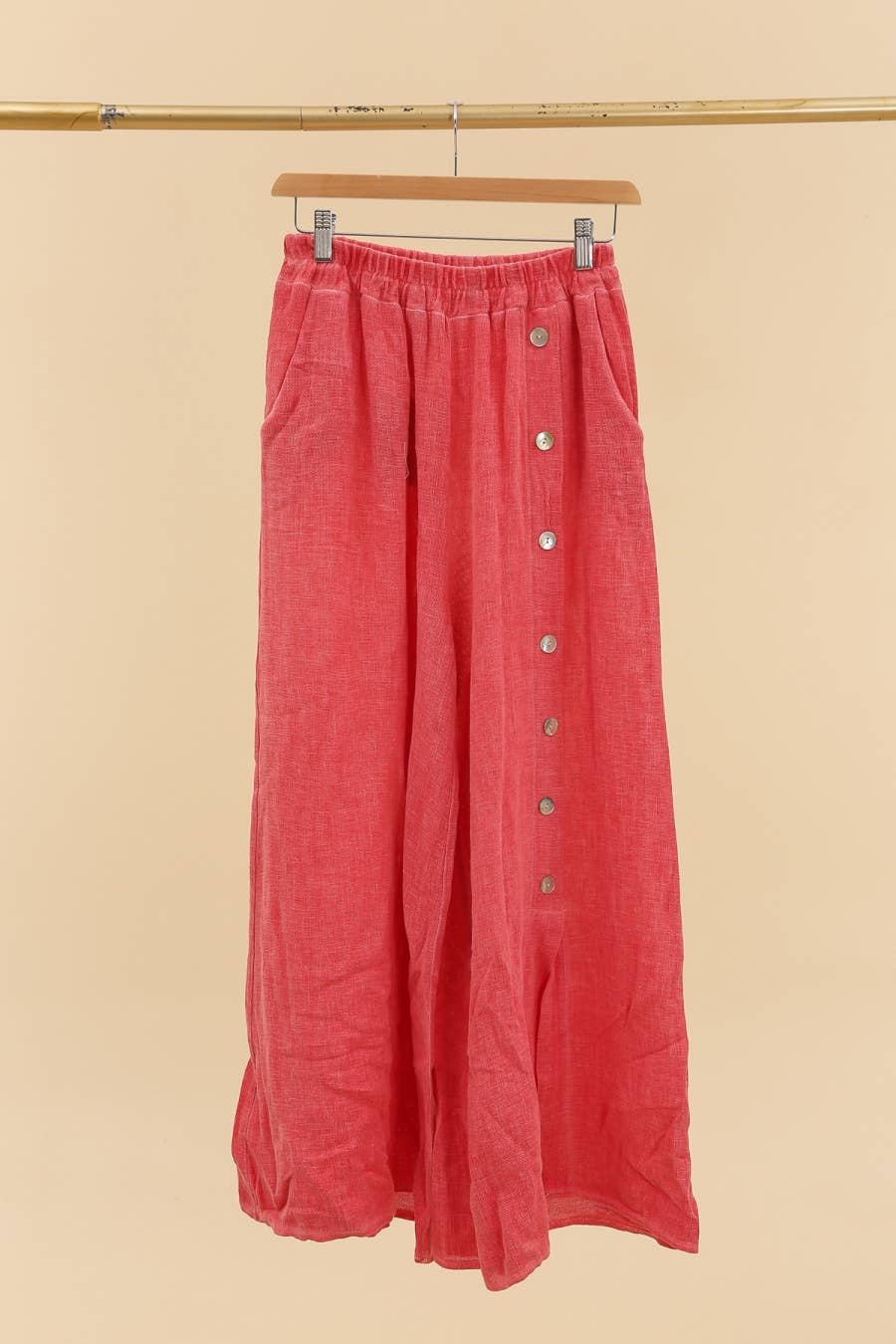 LÉA & LUC - Wholesale Pants - Women's - Trousers in 50% cotton 50% linen REF. 80078