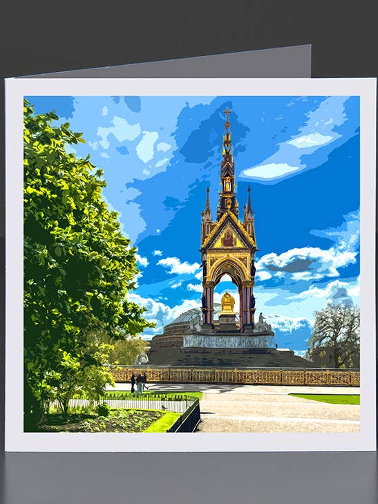 London Cards: Albert Memorial 12 / Greeting Card for wholesale by Eliot Siegel & The British Art Gallery