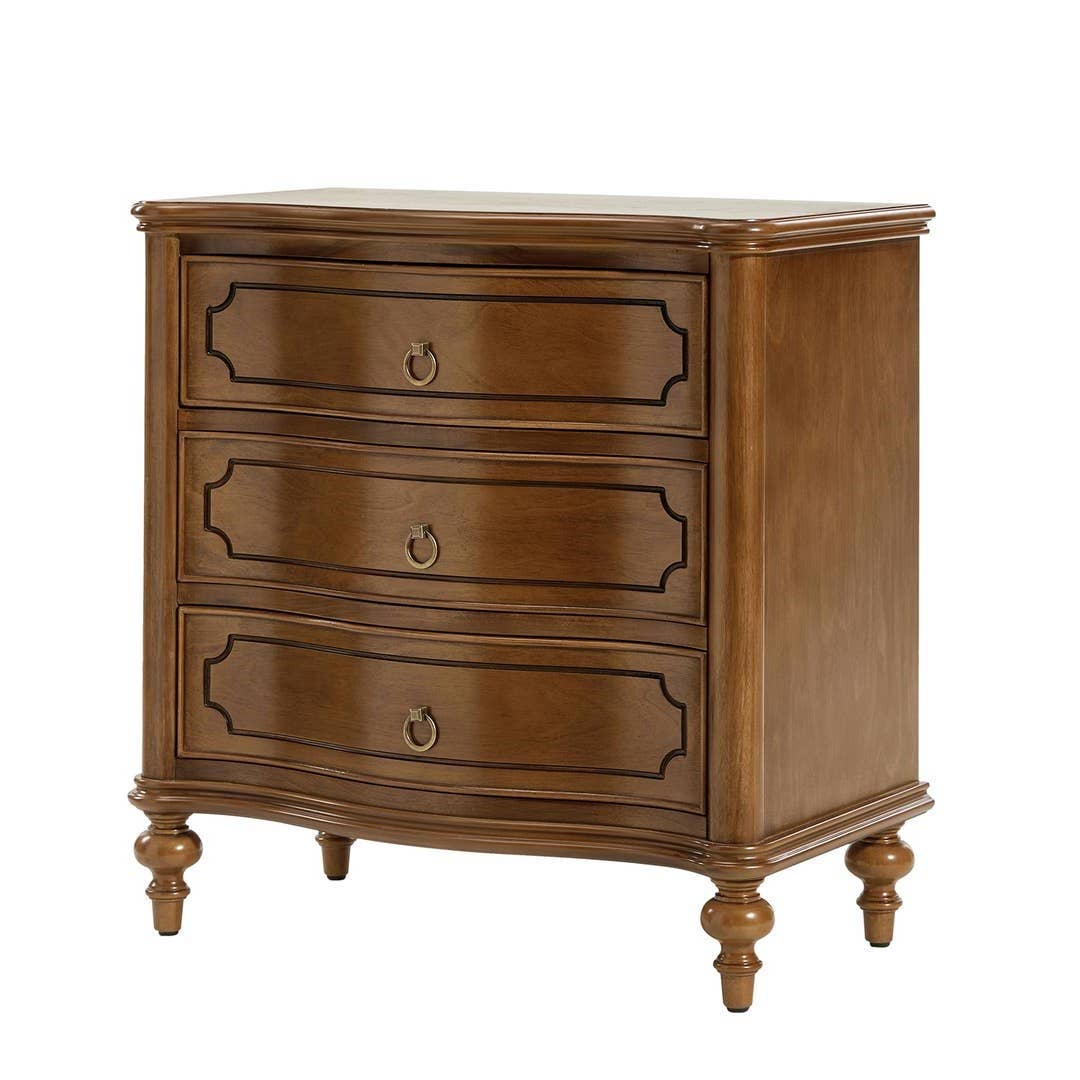 Karat Home - Wholesale Bedroom Furniture - Alois 3-Drawer Nightstand0