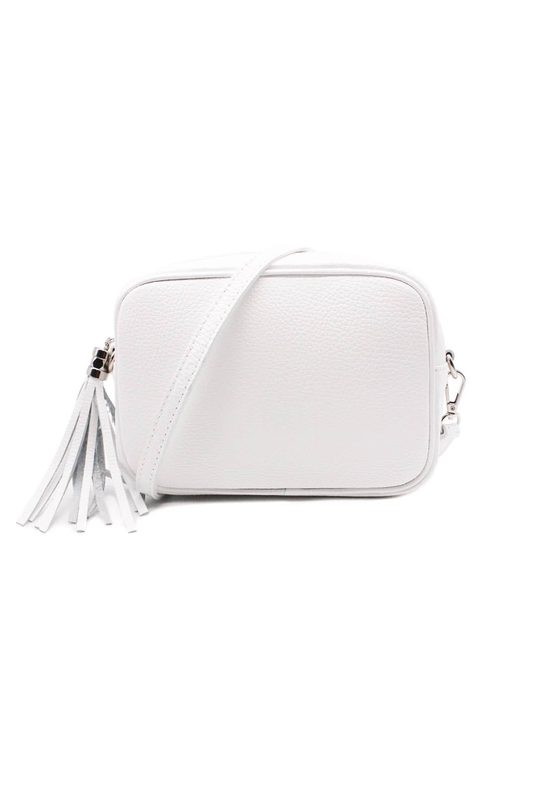 Ellas Trading - Wholesale Crossbody Bag - Women's - Italian Leather Camera Crossbody Bag with Tassel Charm0