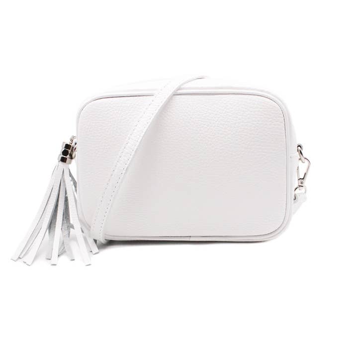 Ellas Trading - Wholesale Crossbody Bag - Women's - Italian Leather Camera Crossbody Bag with Tassel Charm