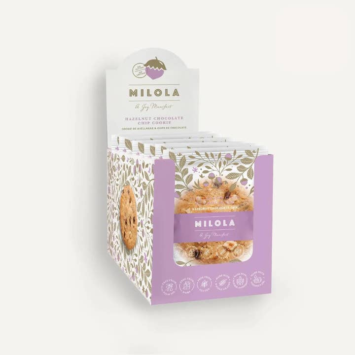 Hazelnut Chocolate Chip Cookie (Gluten-free, Dairy-free) for wholesale by MILOLA GLUTEN FREE