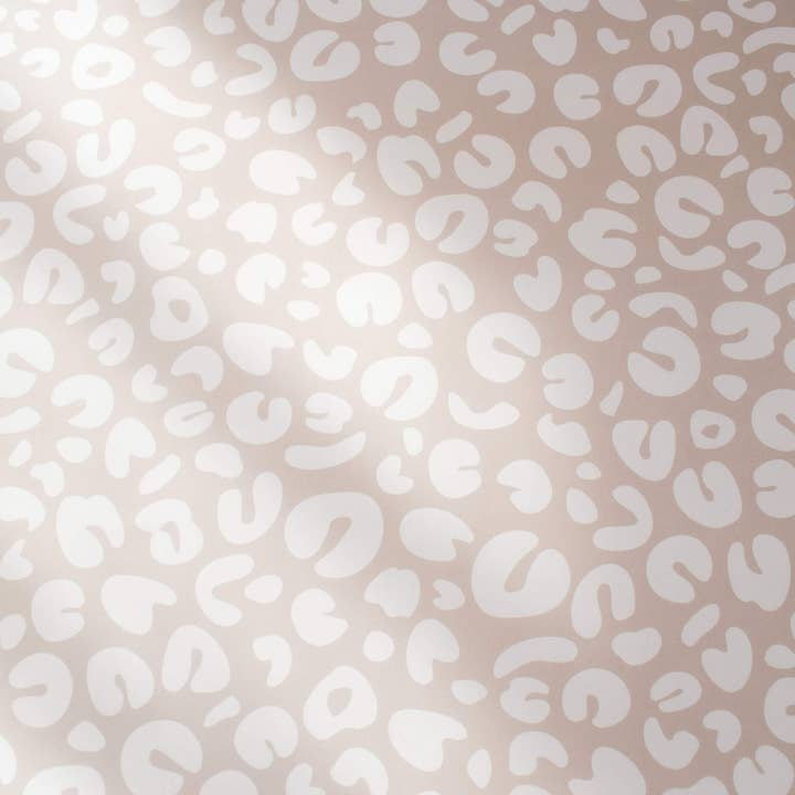 Jennifer Tune - Wholesale Flat Wrap - Neutral Leopard Print Wrapping Paper1