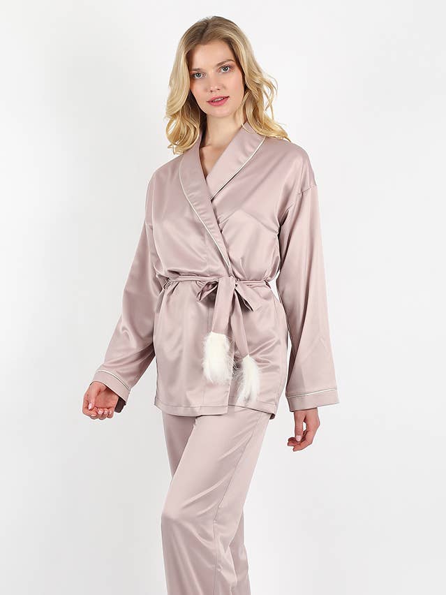 Cappucino-Loungewear-Set für den Großhandel von La Musa