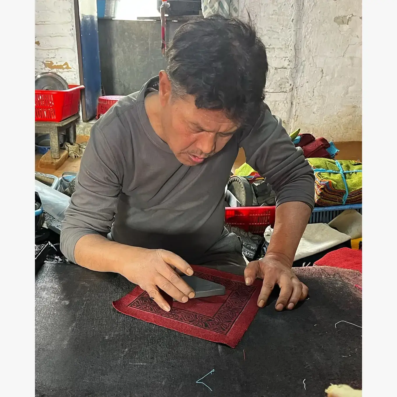 Ganesh Himal Trading - Venta al por mayor Monedero - Mujer - Monedero pequeño con cremallera y estampado a mano1