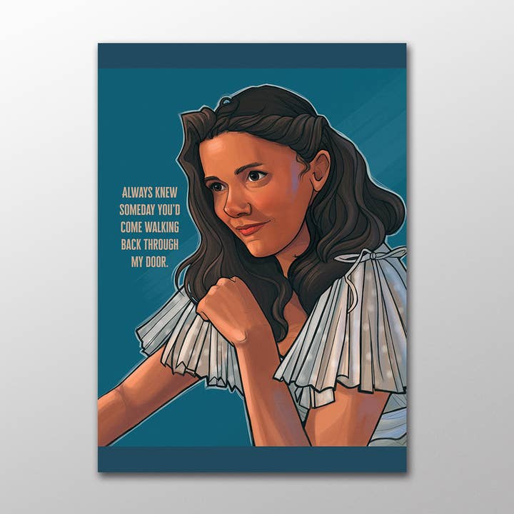 Sempre Saputo - Cartolina 5x7 pollici per la vendita all'ingrosso da parte di Karen Hallion Illustration