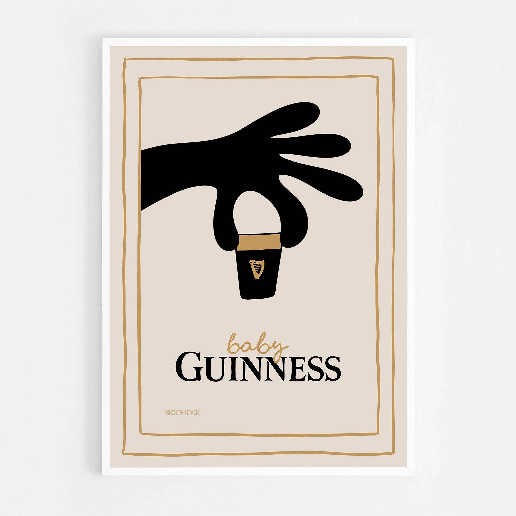 Woo Hoo Prints – wholesale Art print – BABY GUINNESS PRINT3