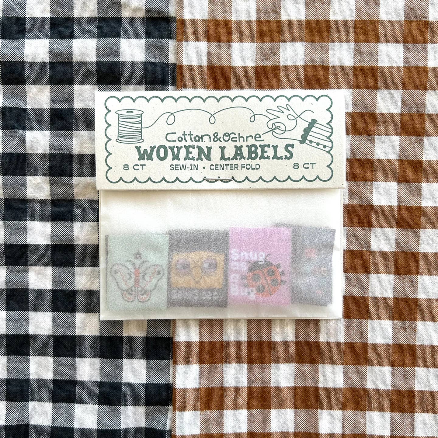 Cotton and Ochre - Wholesale Craft Sewing Kit - Sleepy Head Pack Woven Labels
