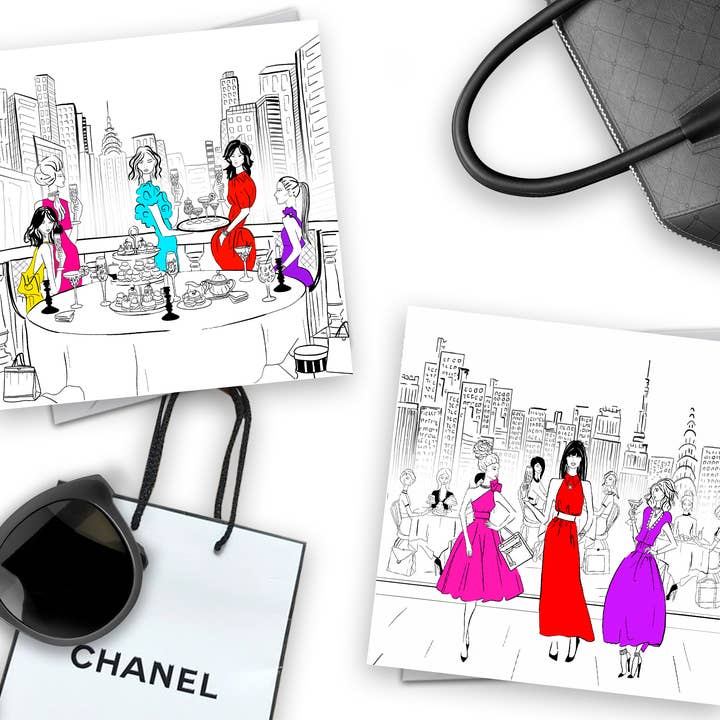 Catherine Loves - Wholesale Everyday Greeting Card - Sex in the City- Afternoon Tea Greeting Card1